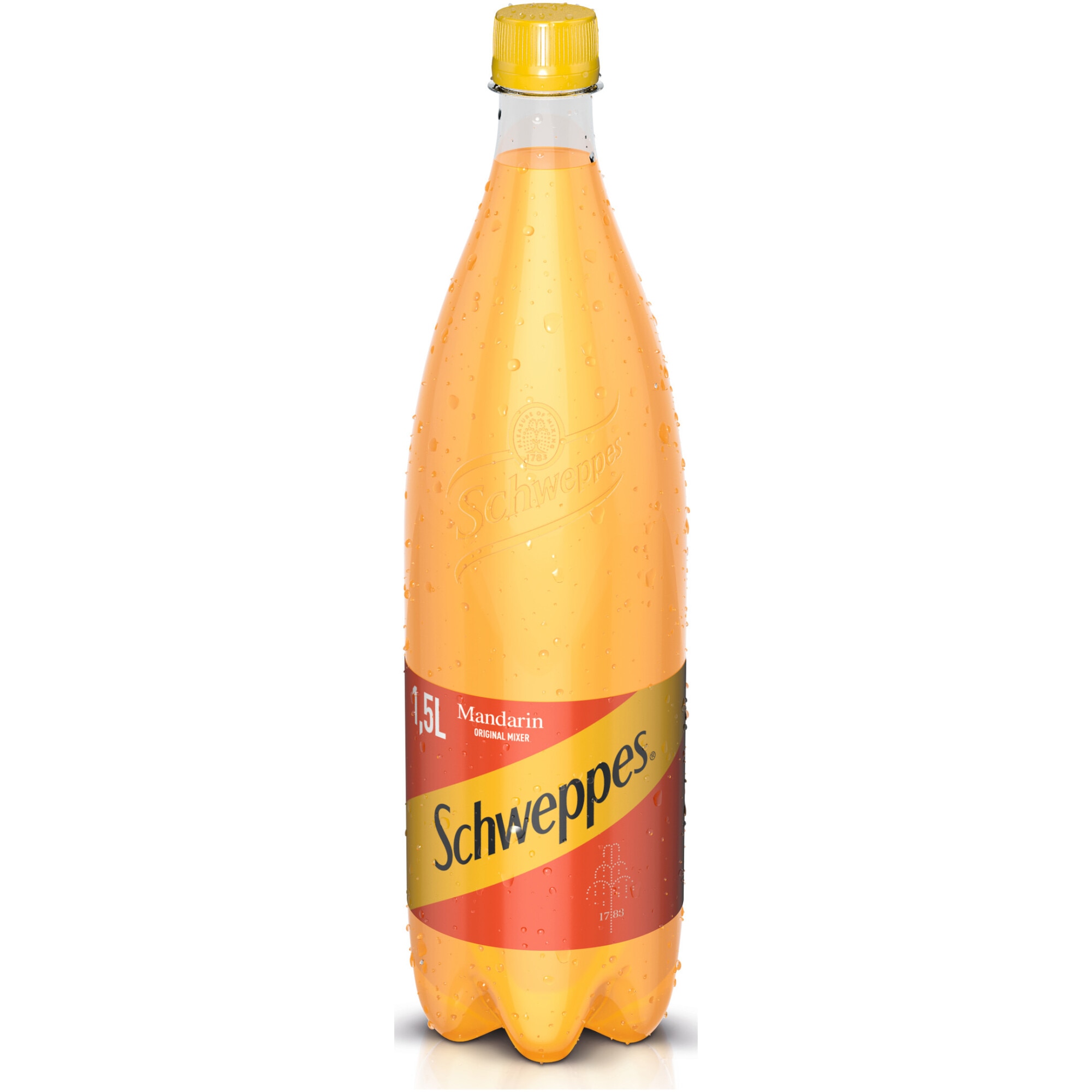 Bautura Carbogazoasa Schweppes Mandarin cu aroma de mandarine, Pet, 1.5l