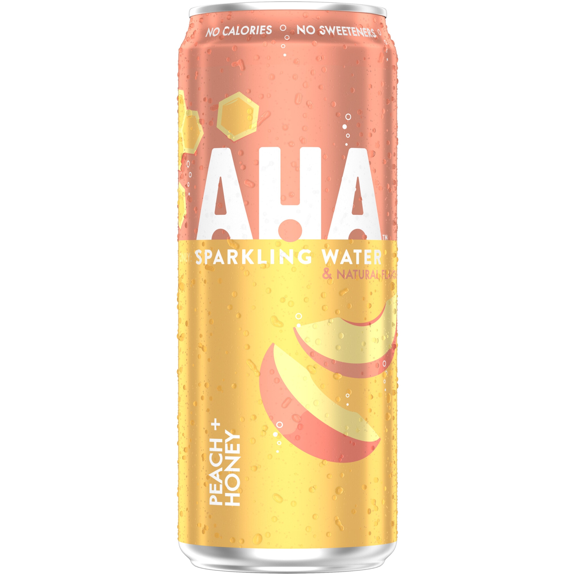 Bautura Carbogazoasa AHA cu gust de piersici si miere, Doza, 0.33l