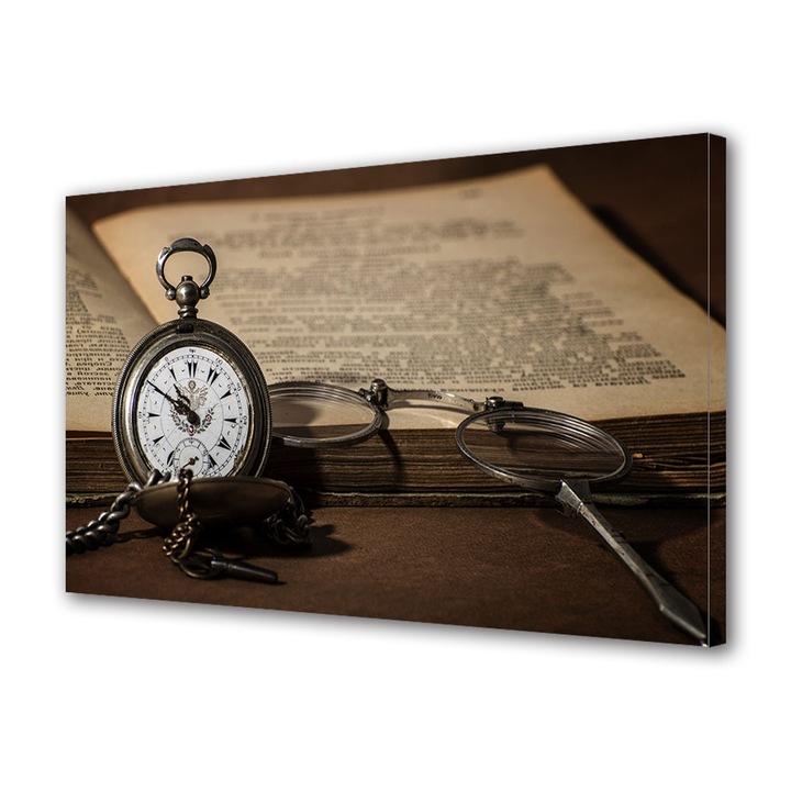 Tablou Canvas Fosforescent, Luminos in Intuneric, Premium, Art Star, Obiecte vintage close up, Vintage, Panza pe cadru de lemn, Decoratiuni Moderne pentru Casa, 20 x 30 cm