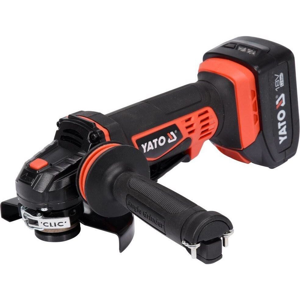 Polizor unghiular Yato, 18V, cu 2 acumulatori