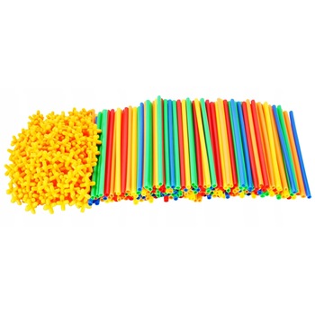 Set De Constructie Din Paie Magic Pieces idealStore, 400 elemente, Materiale Flexibile si Rezistente, Usor de Modelat, Joc Educativ si Creativ Multicolor Set De Constructie Din Paie Magic Pieces idealStore, 400 elemente, Materiale Flexibile si Rezistente, Usor de Modelat, Joc Educativ si Creativ Multicolor