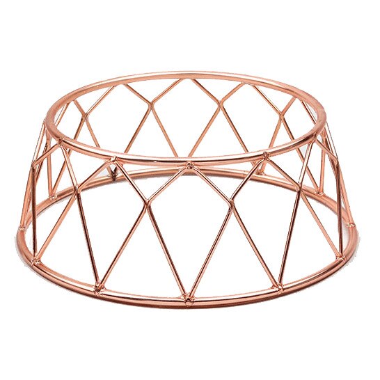 Stand expunere metalic RAKI 3D non alunecare finsaj cupru 25x21 2x10cm