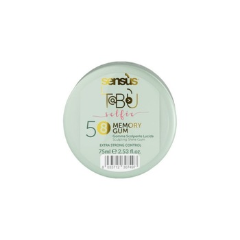 Guma de par pentru fixare si luciu, Sensus, Tabu Selfie 58 Memory Gum, 75 ml Guma de par pentru fixare si luciu, Sensus, Tabu Selfie 58 Memory Gum, 75 ml