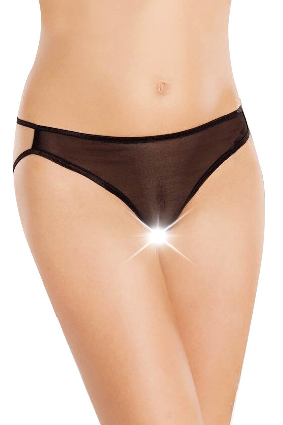 Chiloti bikini dama Softline 2353, Poliamida/Elastan, Negru, S/L