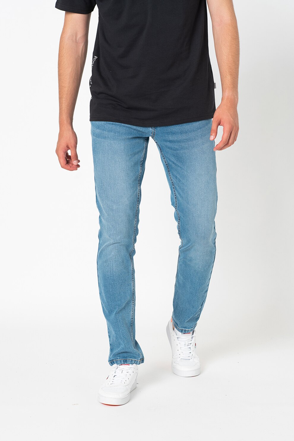 !Solid, Blugi slim fit Joy, Albastru