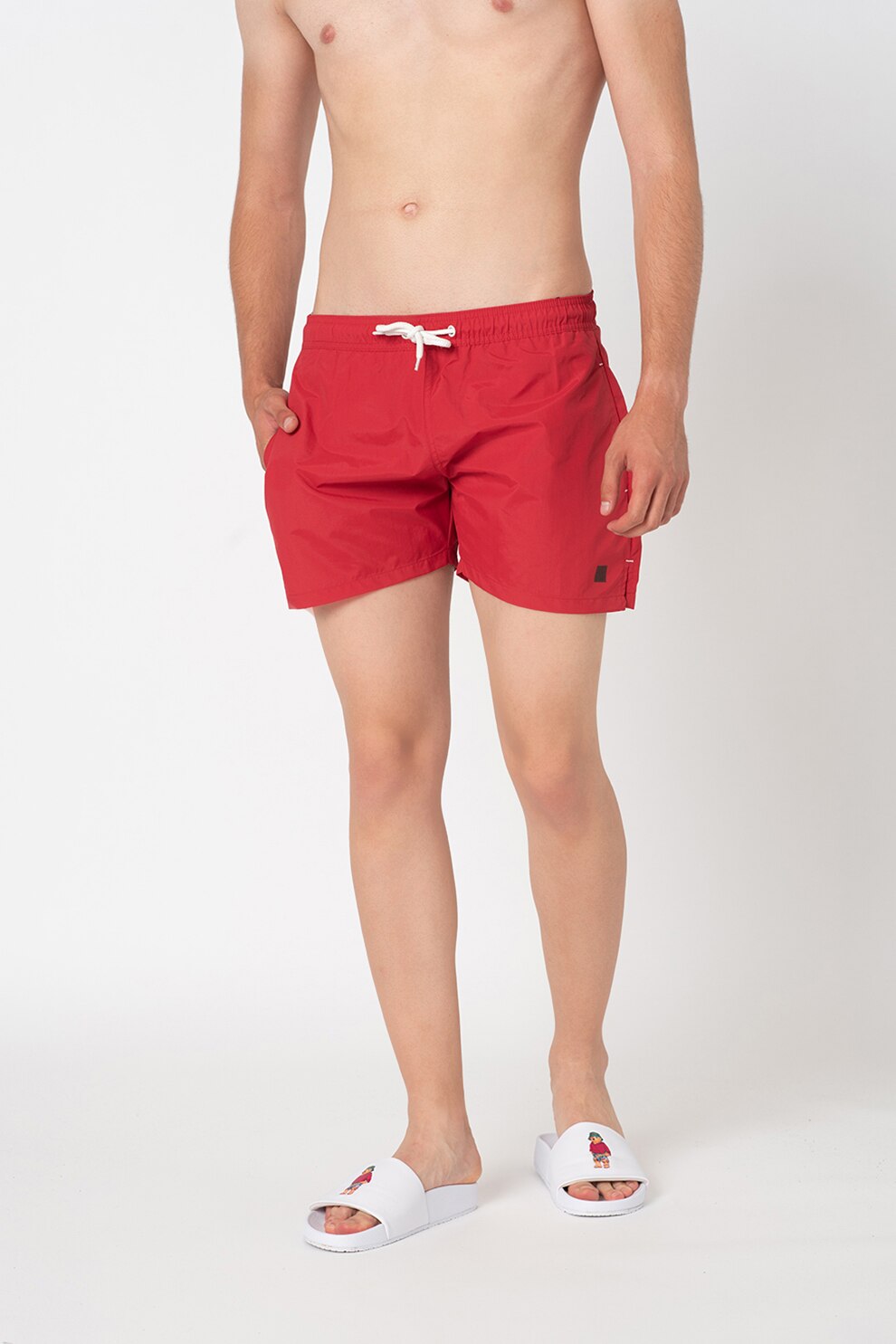 !Solid, Pantaloni scurti de baie Hart, Rosu
