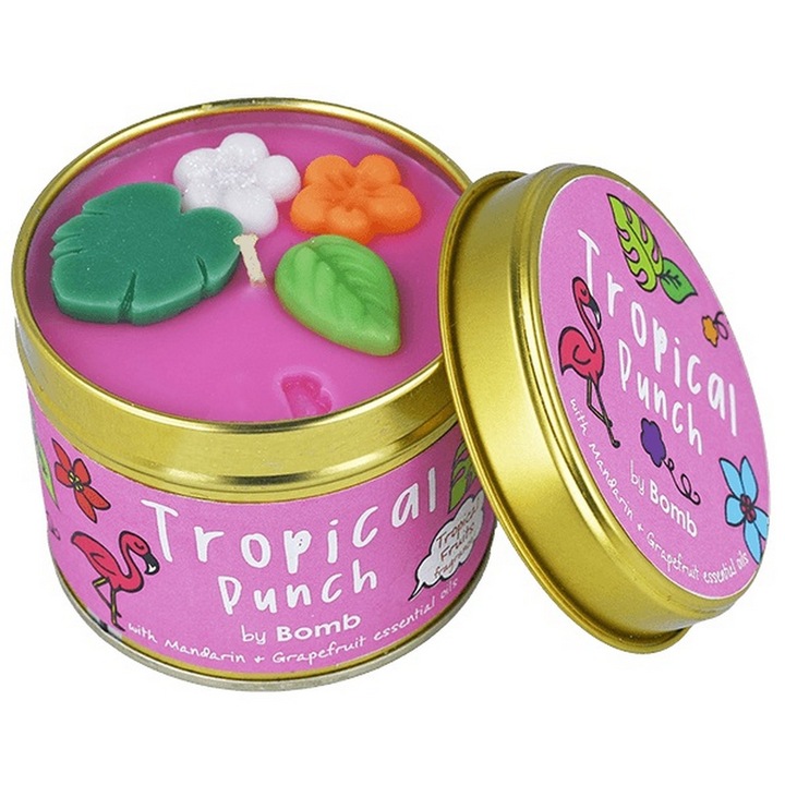 Ароматна свещ Tropical Punch, Bomb Cosmetics