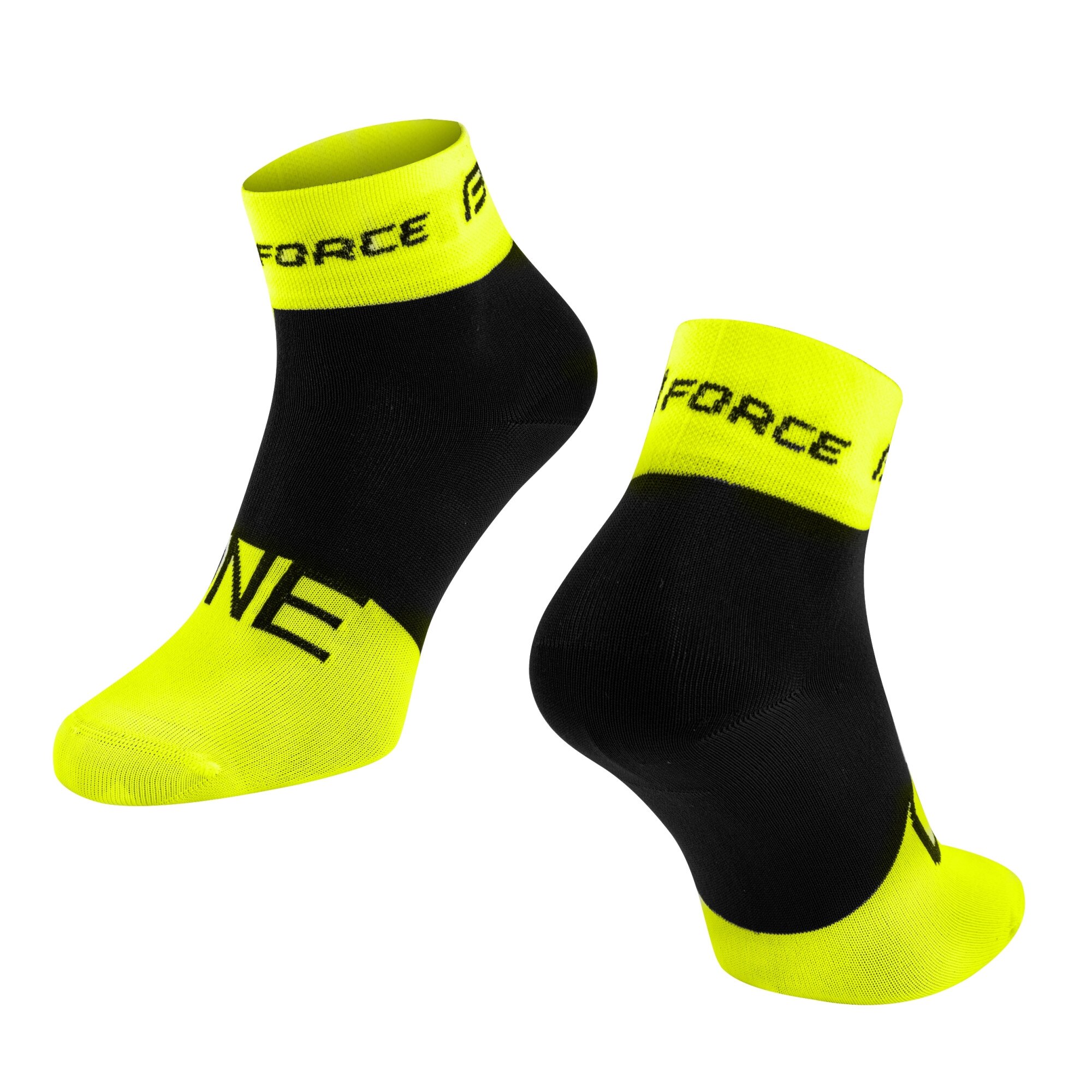 Sosete Force One, fluo/negru, S-M 36-41