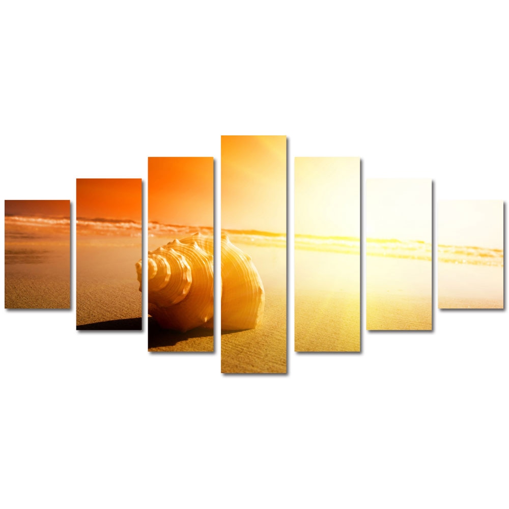 Tablou Multicanvas 7 Piese Peisaje Scoica, 45 x 105 cm