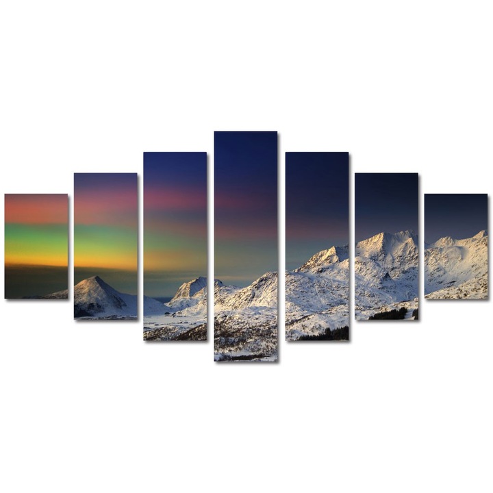 Tablou Multicanvas 7 Piese Peisaje Suedia, 90 x 175 cm