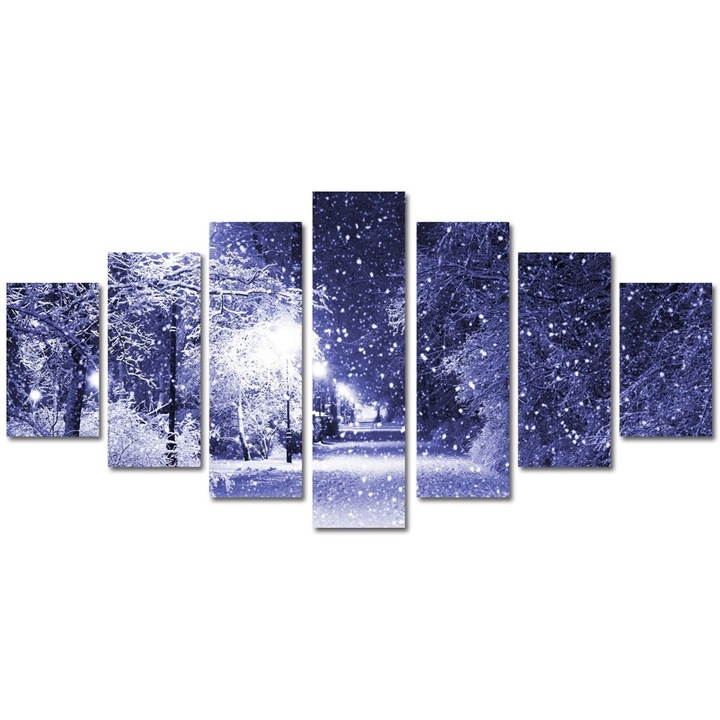 Tablou Multicanvas 7 Piese Peisaje Ninge, 90 x 175 cm