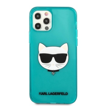 Husa Karl Lagerfeld Choupette Head pentru iPhone 12 Pro Max Albastru Husa Karl Lagerfeld Choupette Head pentru iPhone 12 Pro Max Albastru