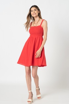 Sisters Point, Rochie evazata de bumbac Etola, Rosu Sisters Point, Rochie evazata de bumbac Etola, Rosu