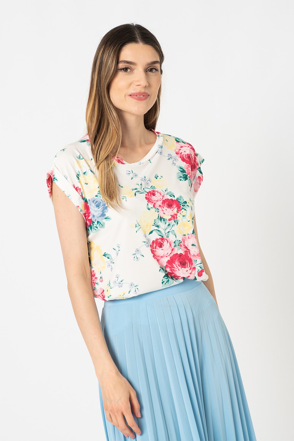 Sisters Point, Tricou cu imprimeu floral, Multicolora