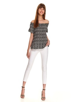Bluza dama cu maneci scurte, TOP SECRET, SBK2655, Negru Bluza dama cu maneci scurte, TOP SECRET, SBK2655, Negru