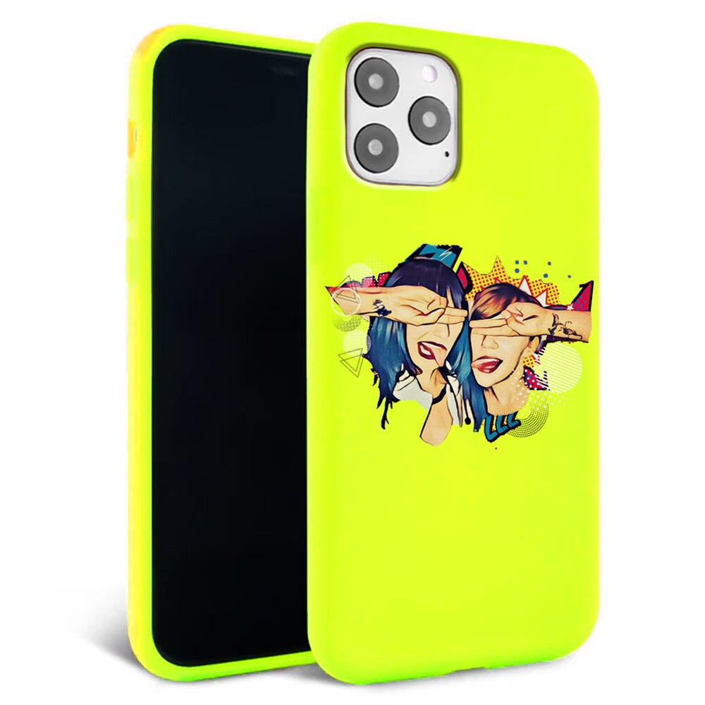 Husa pentru iPhone 11 ProMax - Silicon FlexiSoft - Incognito girls Galben