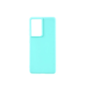 Husa de protectie flexibila pentru Samsung Galaxy S21 Ultra 5G, bumper, Baby Blue, BBL2339 Husa de protectie flexibila pentru Samsung Galaxy S21 Ultra 5G, bumper, Baby Blue, BBL2339