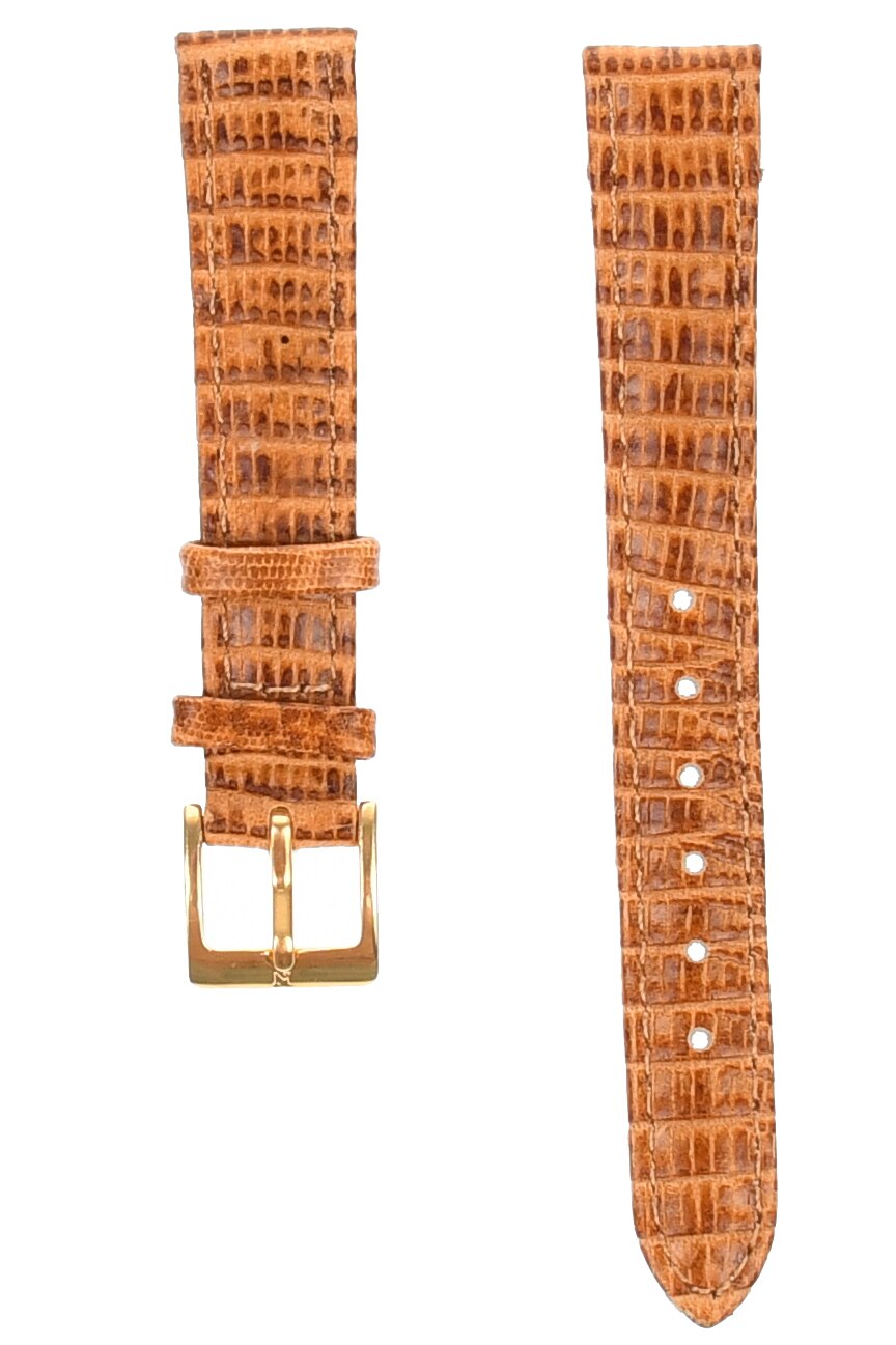 Curea de ceas din piele, cu model de sarpe, 12 mm x 16 cm, maro deschis