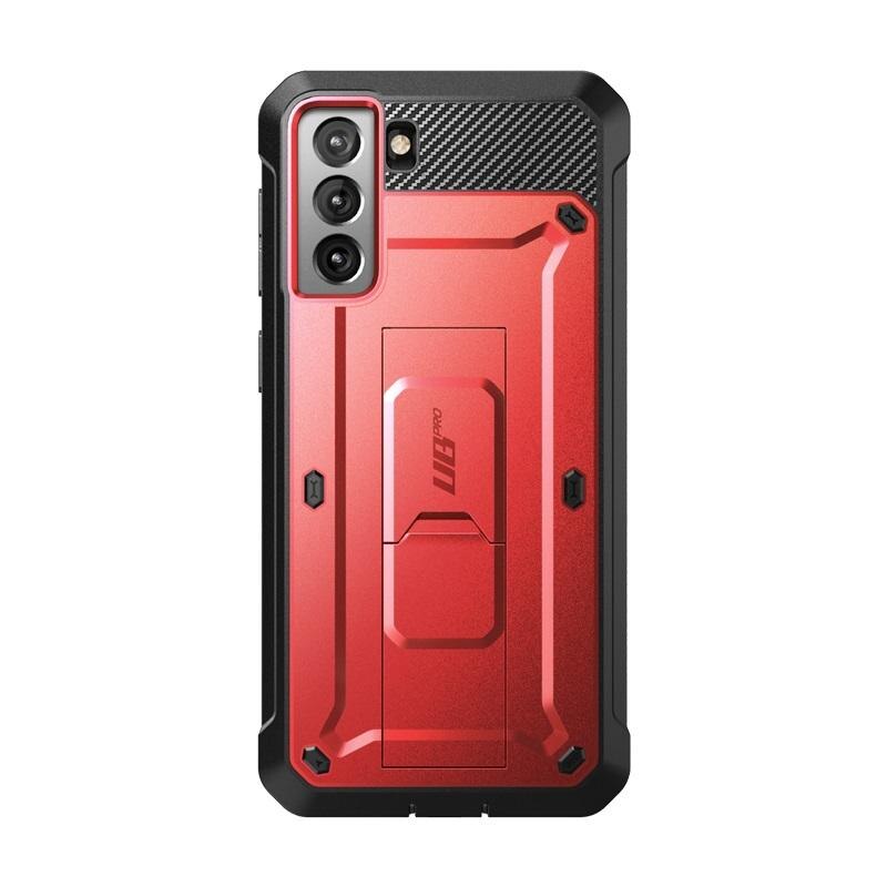 Carcasa 360 grade Supcase Unicorn Beetle Pro compatibila cu Samsung Galaxy S21 Red