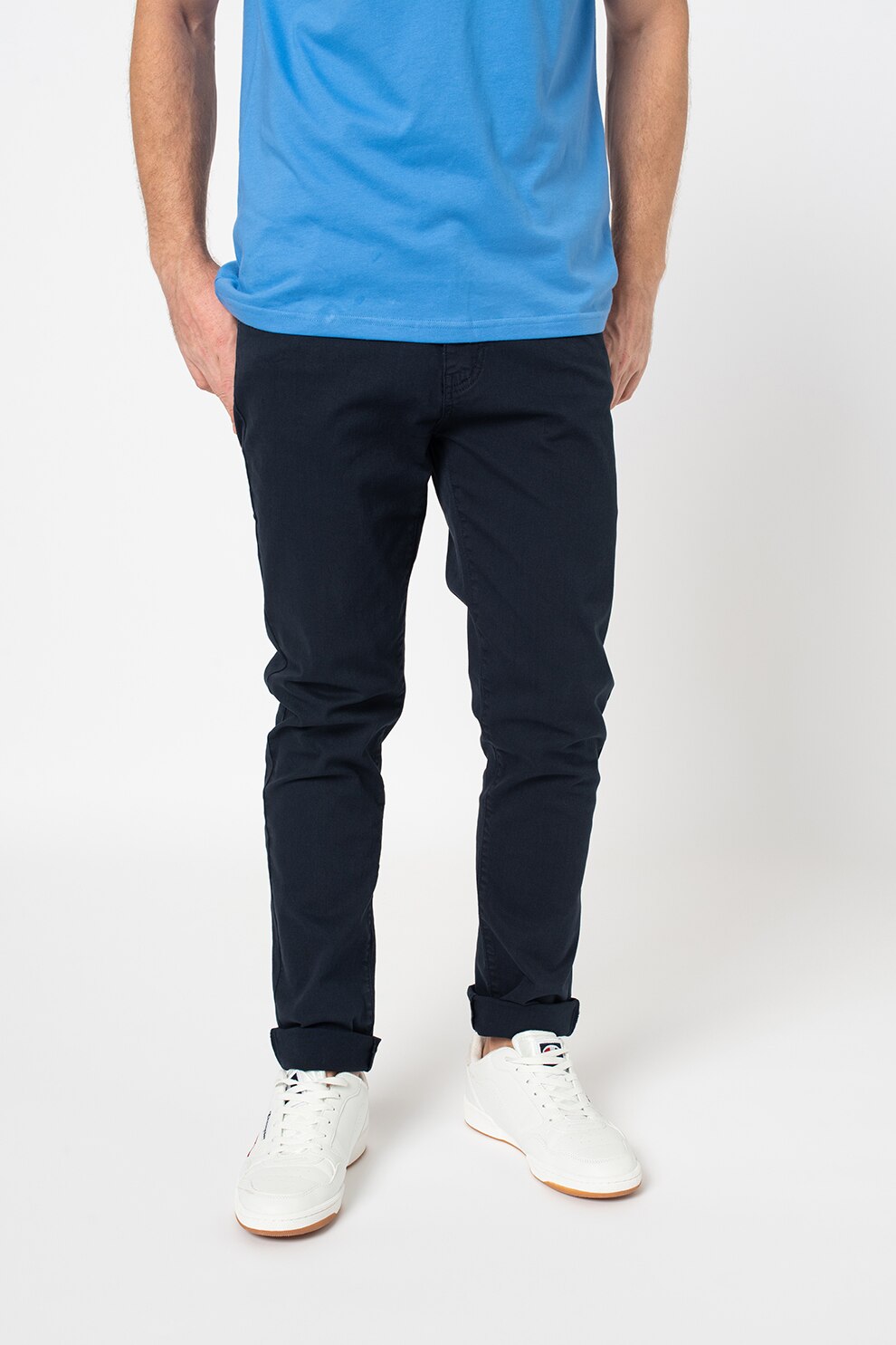 LA MARTINA, Pantaloni slim fit cu buzunare, Bleumarin