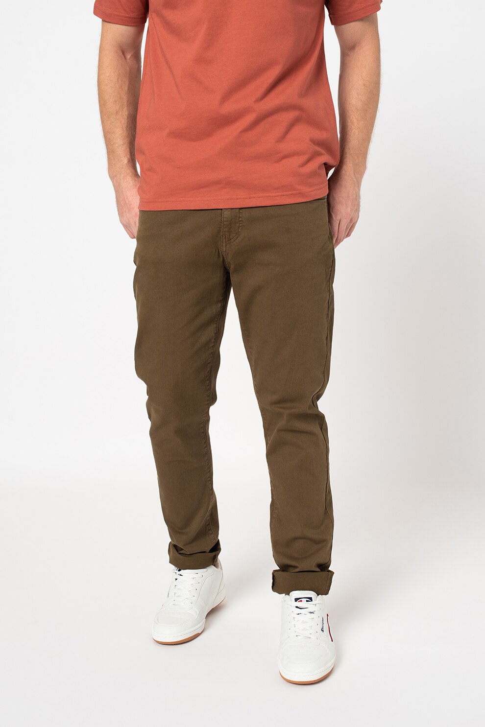 LA MARTINA, Pantaloni slim fit cu buzunare, Negru