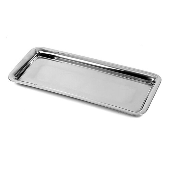 Tava servire pentru macelarie din inox, 35x25 cm