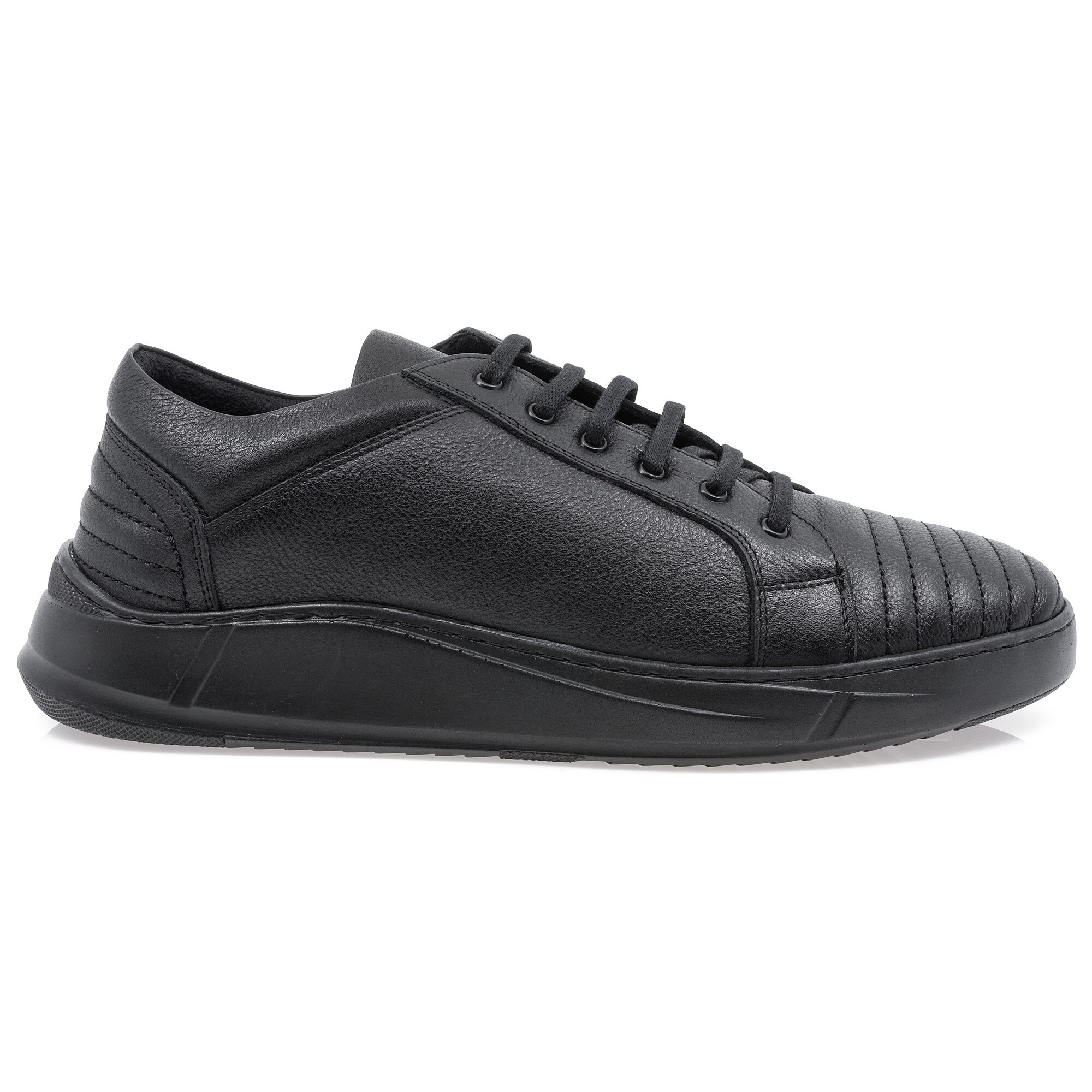 Pantofi barbati, Caspian, Cas-870, casual, piele naturala, Negru