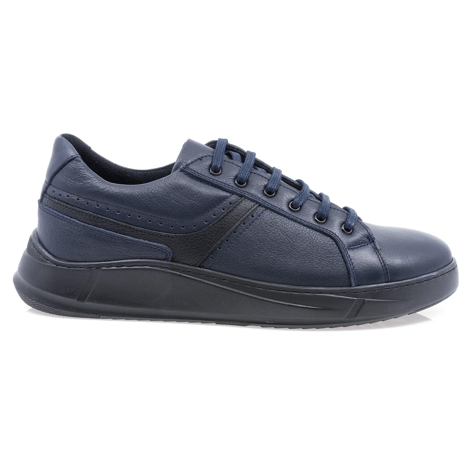 Pantofi barbati, Caspian, Cas-873, casual, piele naturala, Bleumarin