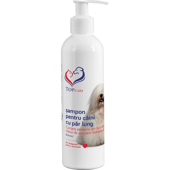 Sampon pentru caini Topcare, par lung, 250 ml Sampon pentru caini Topcare, par lung, 250 ml