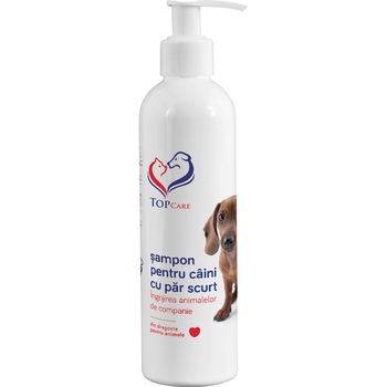 Sampon pentru caini Topcare, par scurt, 250 ml Sampon pentru caini Topcare, par scurt, 250 ml
