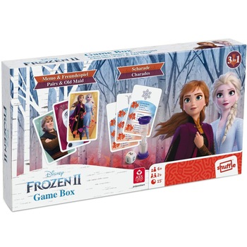 Joc de societate, Disney, Frozen 2 Game Box In Engleza, Joc 3 In 1, 2 - 4 Jucatori Joc de societate, Disney, Frozen 2 Game Box In Engleza, Joc 3 In 1, 2 - 4 Jucatori