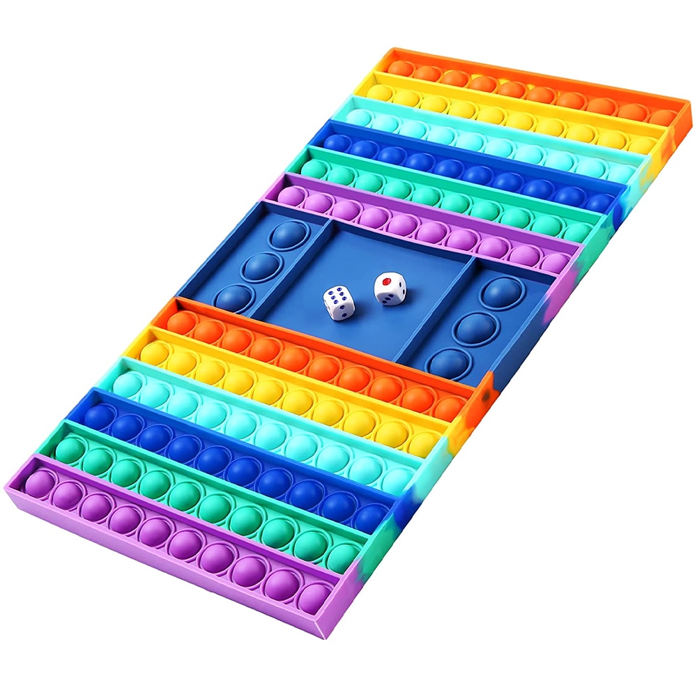 Jucarie Senzoriala Zenuk® - Pop It, Fidget Board Game, Antistres, Multicolor