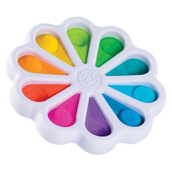 Jucarie Dimple Floare Zenuk® - Simple Dimple, Fidget Toys, Anti-Anxietate, Alb/Multicolor Jucarie Dimple Floare Zenuk® - Simple Dimple, Fidget Toys, Anti-Anxietate, Alb/Multicolor