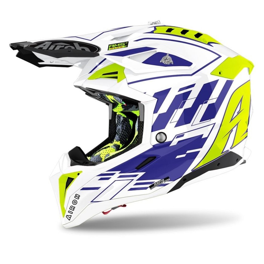 Casca AIROH, Airoh aviator 3 rampage blue gloss, Albastru, XL