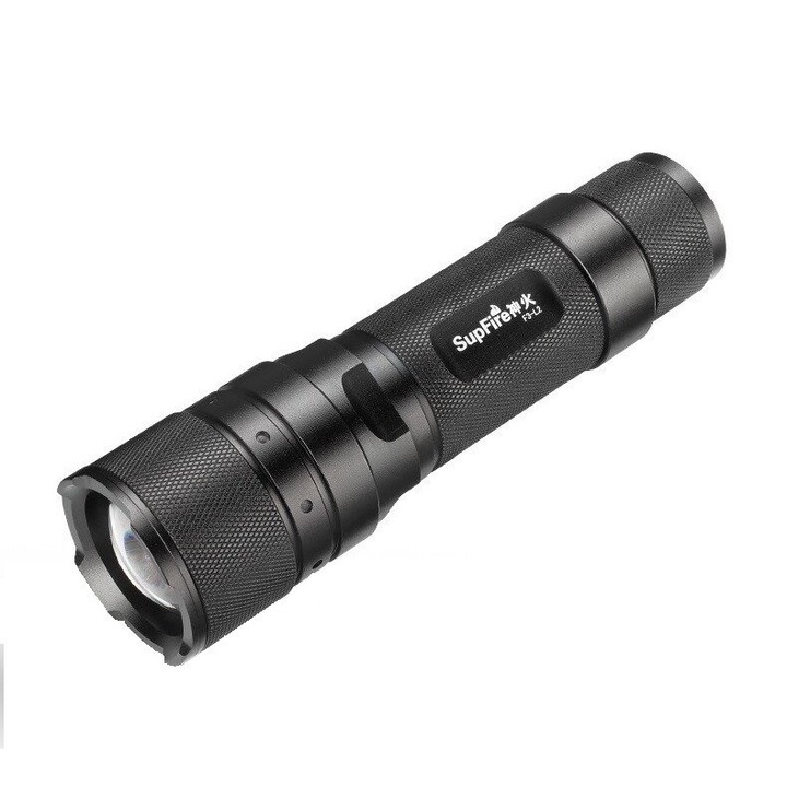 LED фенер Supfire F3-L2, Със Zoom, 10W, 1100 лумена, 300 м, USB зареждане, Алуминий