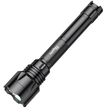 Lanterna LED SupFire E10, 10W, 900 lm, acumulator 2300 mAh, incarcare USB, IPX7, 5 moduri, Negru, Aluminiu Lanterna LED SupFire E10, 10W, 900 lm, acumulator 2300 mAh, incarcare USB, IPX7, 5 moduri, Negru, Aluminiu