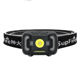Lanterna LED frontala Supfire HL16, cu senzor de miscare, 5W, 500 lm, 1800 mAh, incarcare USB, IP44 Lanterna LED frontala Supfire HL16, cu senzor de miscare, 5W, 500 lm, 1800 mAh, incarcare USB, IP44