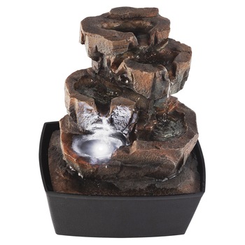 Fantana arteziana de interior Home WF03, iluminare LED, 25cm, Polirasina Fantana arteziana de interior Home WF03, iluminare LED, 25cm, Polirasina