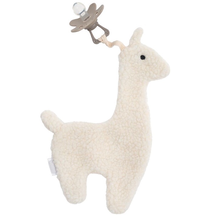 Accesoriu suzeta, Jollein Lama, 26cm, alb