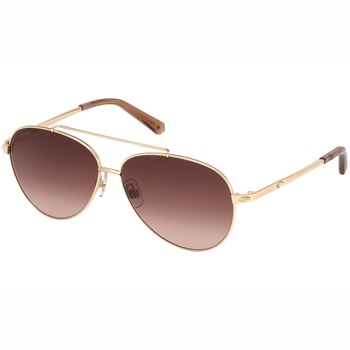 Ochelari de soare dama Swarovski Aviator Shiny Gold/Brown Degrade SK0194/S-32F Ochelari de soare dama Swarovski Aviator Shiny Gold/Brown Degrade SK0194/S-32F