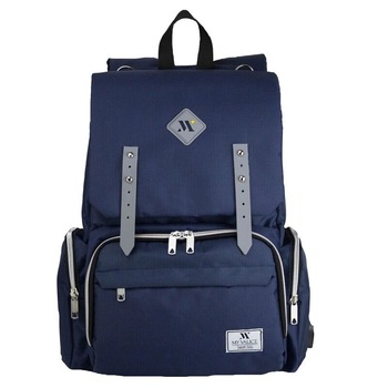 Rucsac pentru mamici, cu mufa USB, Maya, bluemarin Rucsac pentru mamici, cu mufa USB, Maya, bluemarin
