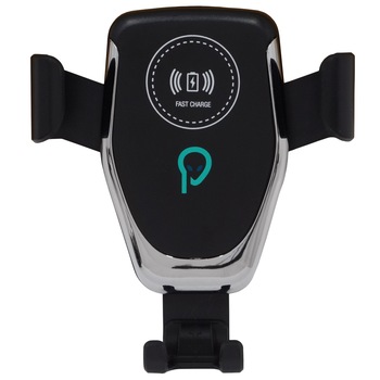 Suport auto pentru telefon cu incarcare wireless Spacer 2 in 1 SPAA-AUTOCHG-01, fixare in grilaj, incarcare wireless Qi 10W Suport auto pentru telefon cu incarcare wireless Spacer 2 in 1 SPAA-AUTOCHG-01, fixare in grilaj, incarcare wireless Qi 10W