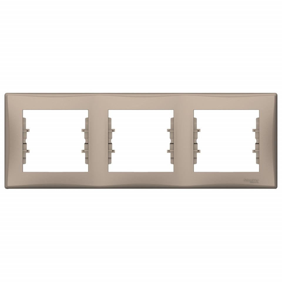 Rama tripla orizontala, IP20, Titan, Schneider Sedna