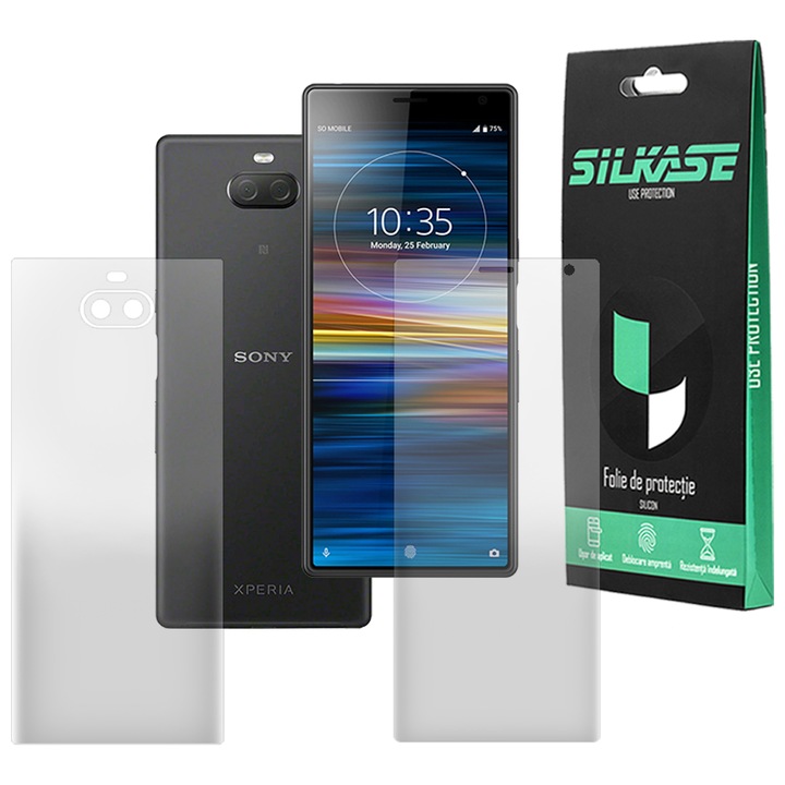 Комплект 2 матови фолиа SILKASE за Sony Xperia 10 Plus, защита на телефона, възобновяем силикон