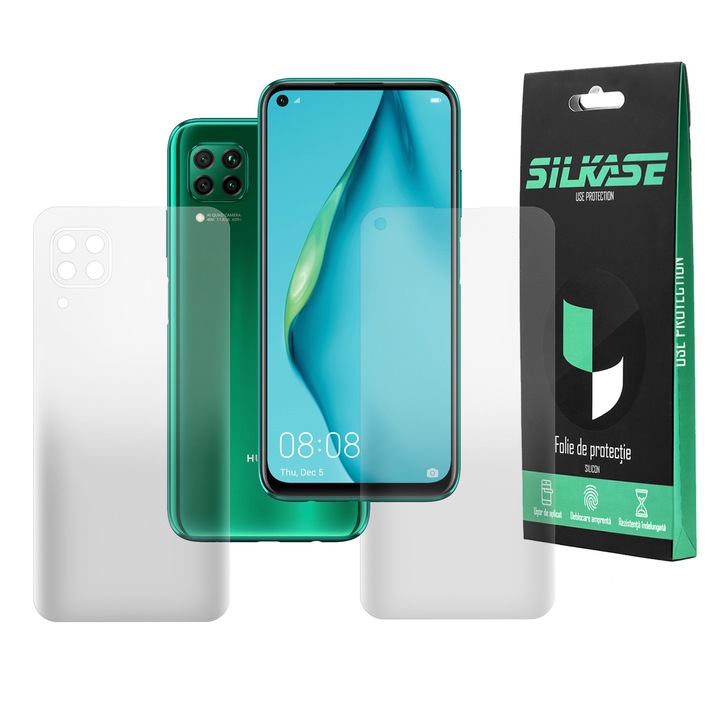 Комплект 2 матови фолиа SILKASE за Huawei P40 Lite, защита на телефона, възобновяем силикон