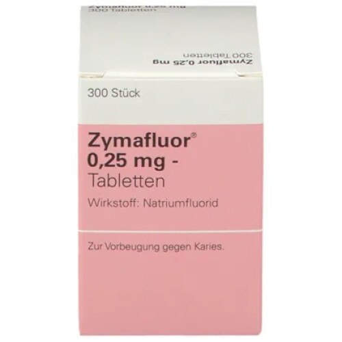Zymafluor, Meda, 0.25 mg, 300 Tablete, Intareste smaltul dintilor si protejeaza importiva cariilor dentare
