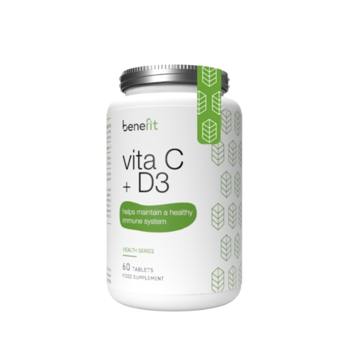 Vitamina C + D3 - 60 Tabs Benefit
