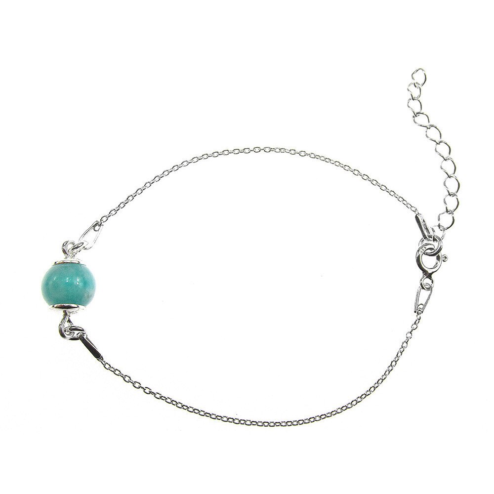 Bratara argint cu amazonit natural
