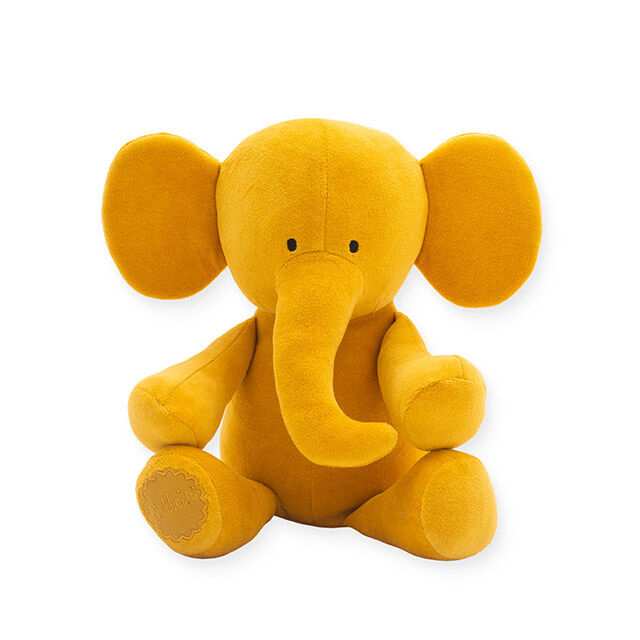 Jucarie de plus, Jollein Elefant, 37x18x10 cm, galben