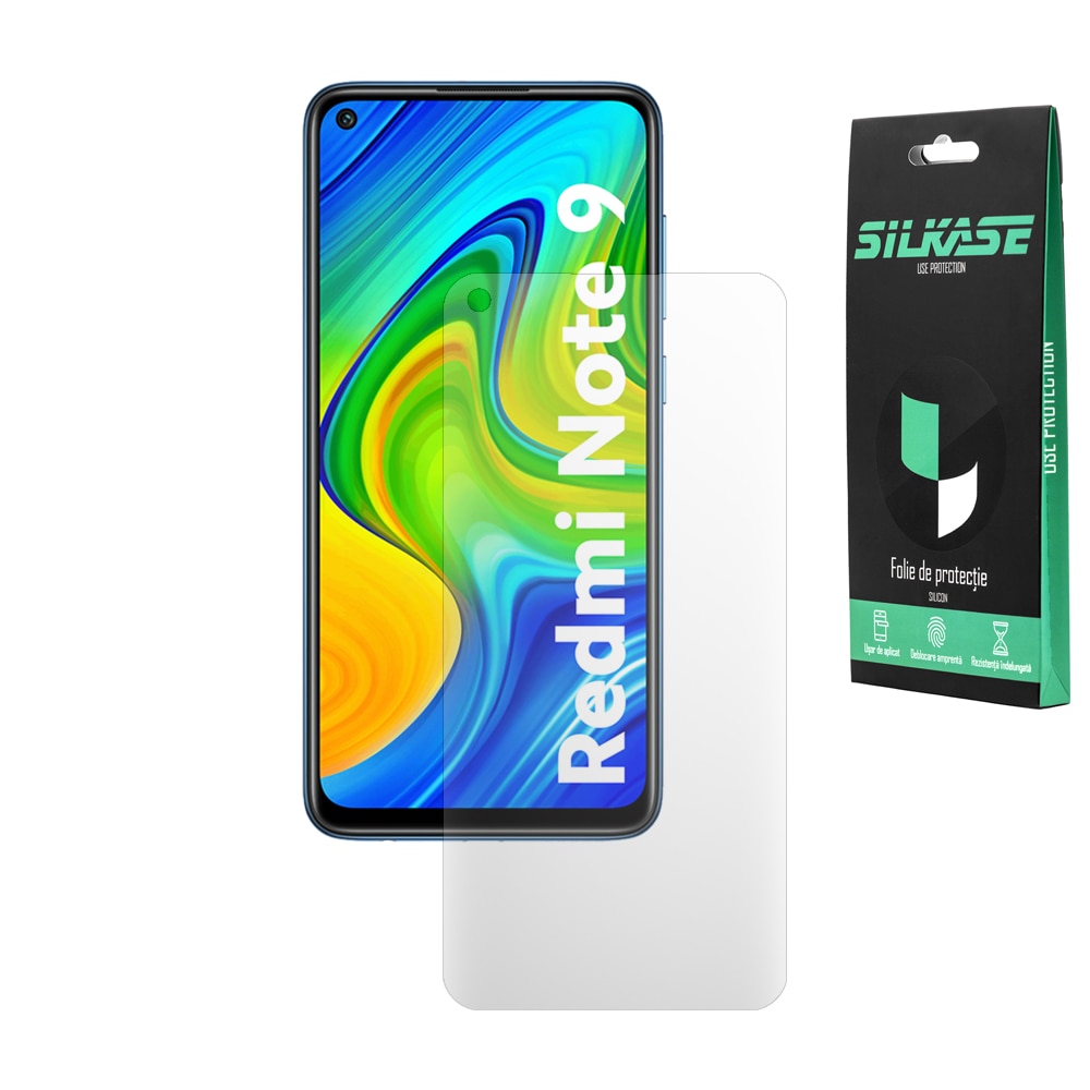 Folie Mata Silkase Pentru Xiaomi Redmi Note 9 Protectie Ecran Silicon Regenerabil Emag Ro